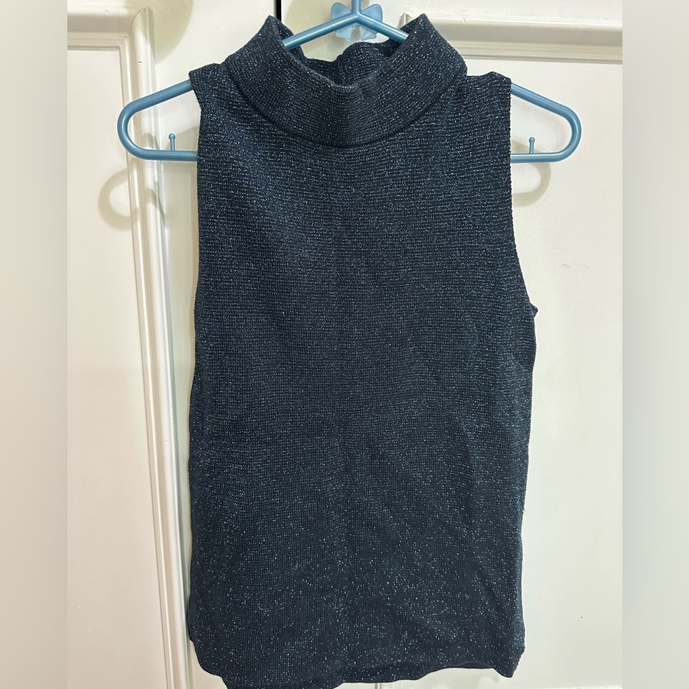 Banana Republic XS sweater sleeveless vest turtleneck